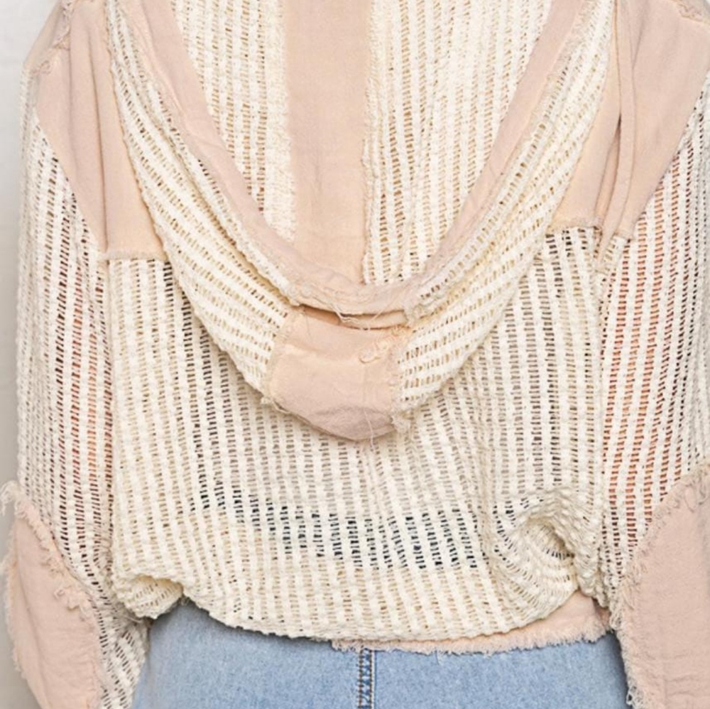 Cropped, Distressed, Lightweight Jacket - image 2